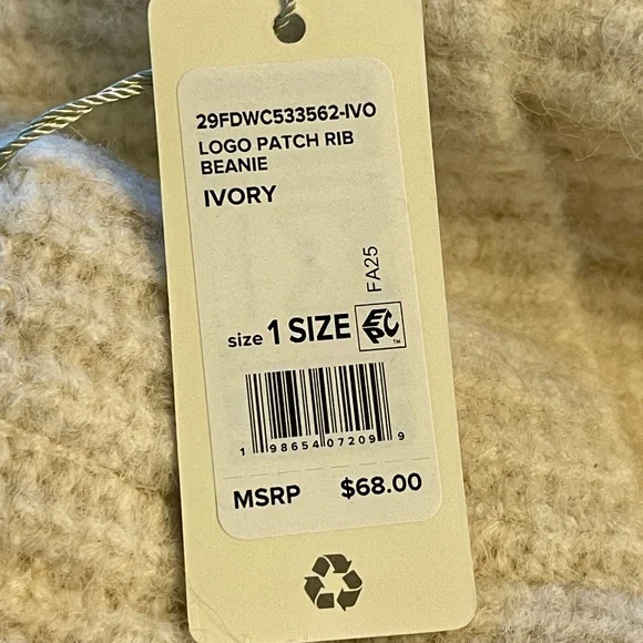 Favorite Daughter Cream Knit Beanie - Picture 3 of 11